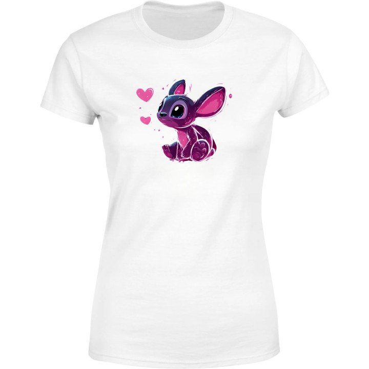 Koszulka damska zakochana Angel bajka Stitch Walentynkowy prezent dla Niej