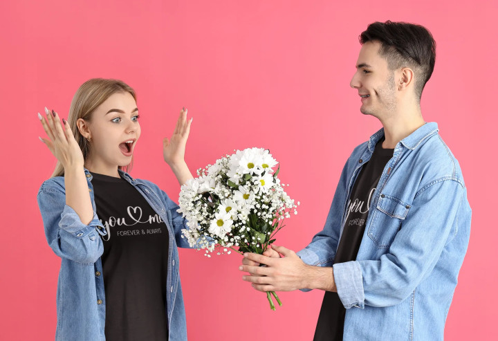Koszulka damska You & Me - Forever & Always prezent na walentynki — zdjęcie 4