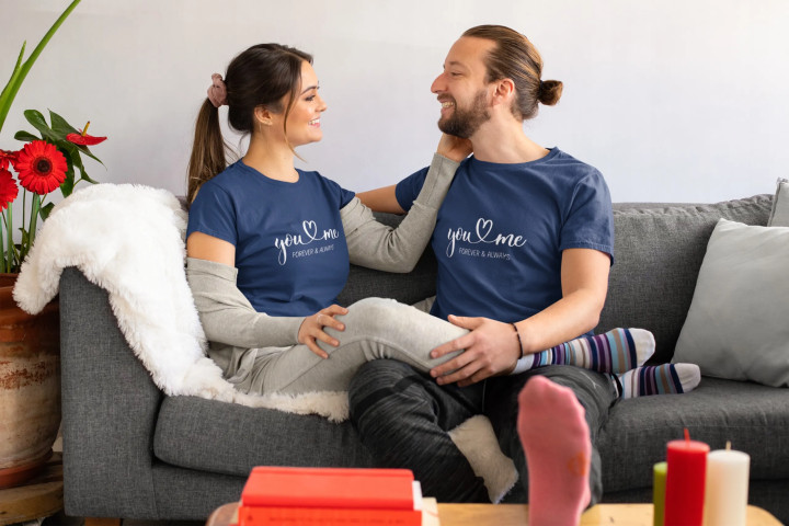Zestaw koszulek dla par You & Me - Forever & Always prezent na walentynki — zdjęcie 5
