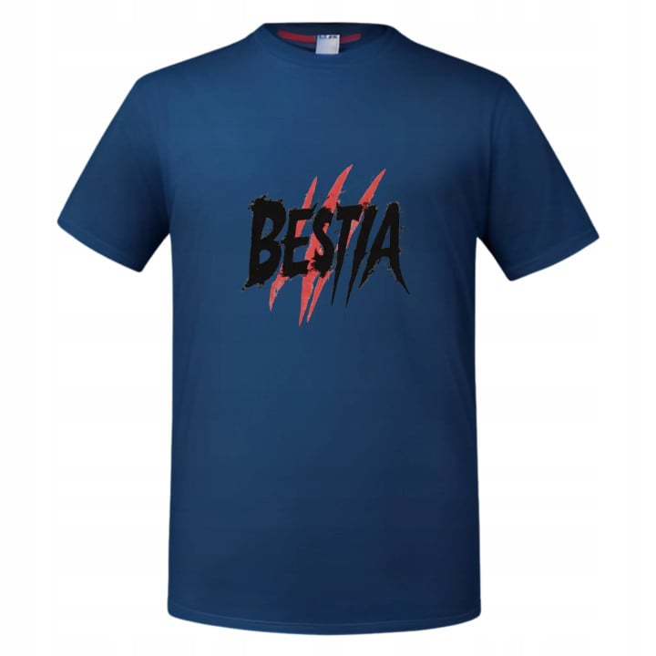 Koszulka męska „BESTIA” - drapieżny styl Prezent dla niego na Walentynki