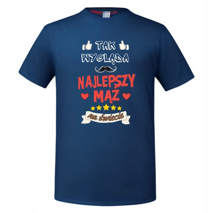 Koszulka męska - Tak wygląda Najlepszy Mąż na Świecie! prezent dla męża