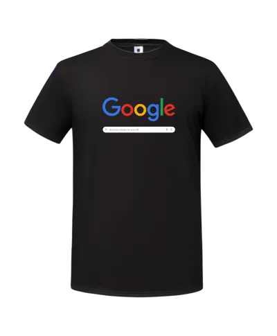 Koszulka męska z nadrukiem człowiek wyszukiwarka Google t-shirt męski