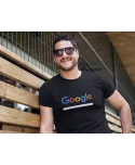 Koszulka męska z nadrukiem człowiek wyszukiwarka Google t-shirt męski