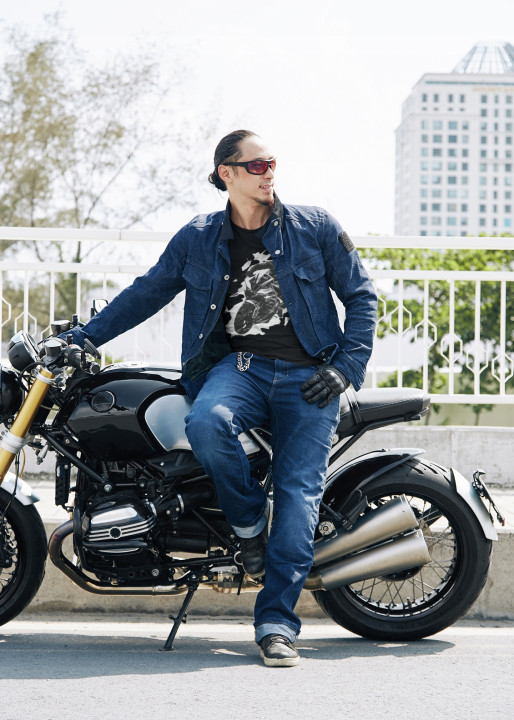 Koszulka męska Motocykl Prędkość Adrenalina dla motocyklisty T-shirt męski — zdjęcie 4