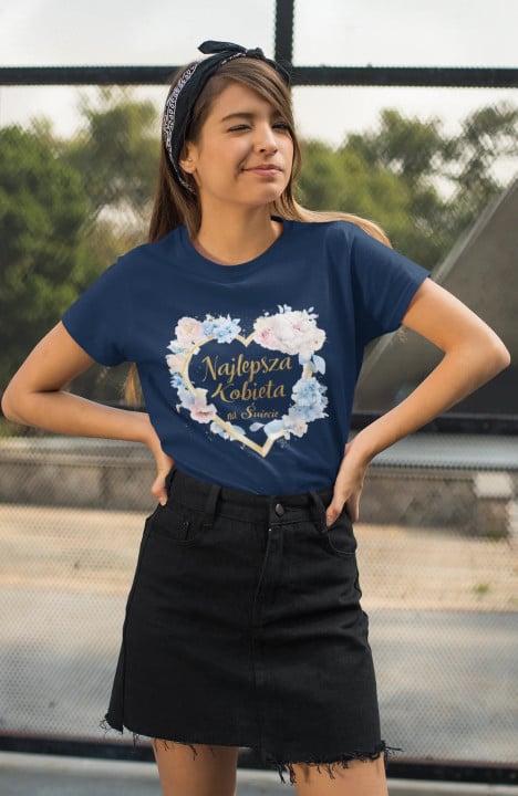 Koszulka Najlepsza Kobieta na Świecie 2 prezent na Dzień Kobiet t-shirt — zdjęcie 2