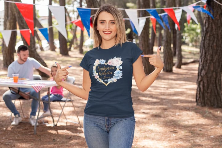Koszulka Najlepsza Kobieta na Świecie 2 prezent na Dzień Kobiet t-shirt — zdjęcie 5