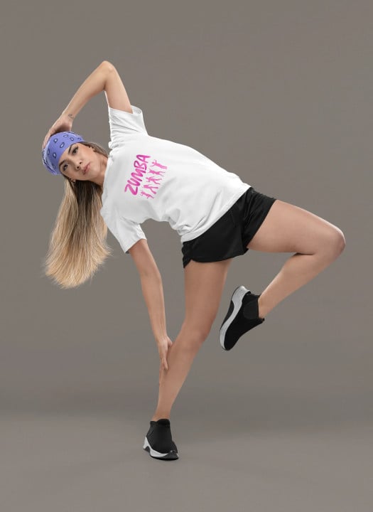 Koszulka damska ZUMBA taniec fitness energiczny t-shirt na trening — zdjęcie 5