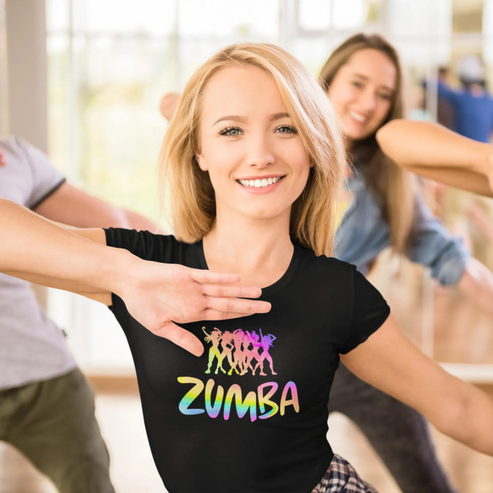 Koszulka damska ZUMBA dla kobiet kochających taniec i fitness t-shirt — zdjęcie 2