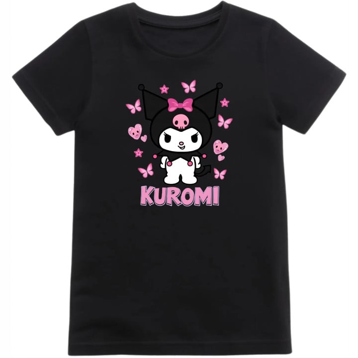 Koszulka dziecięca z postacią KUROMI z bajki Onegai My Melody Sanrio