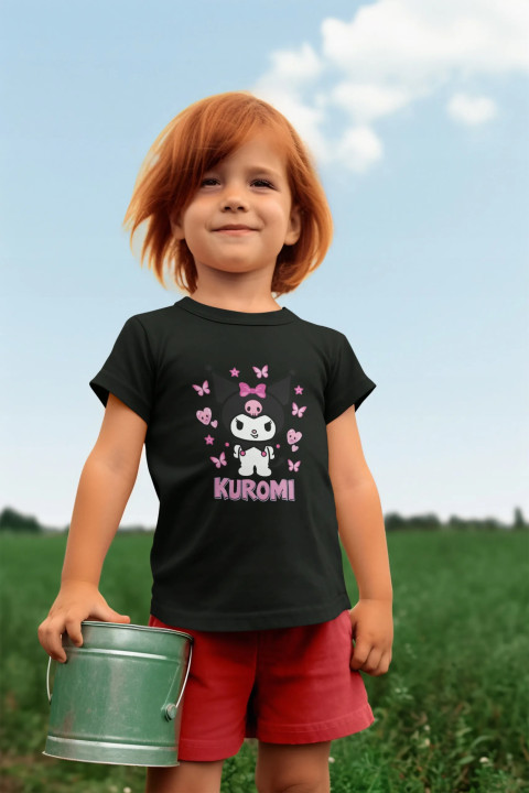 Koszulka dziecięca z postacią KUROMI z bajki Onegai My Melody Sanrio — zdjęcie 3