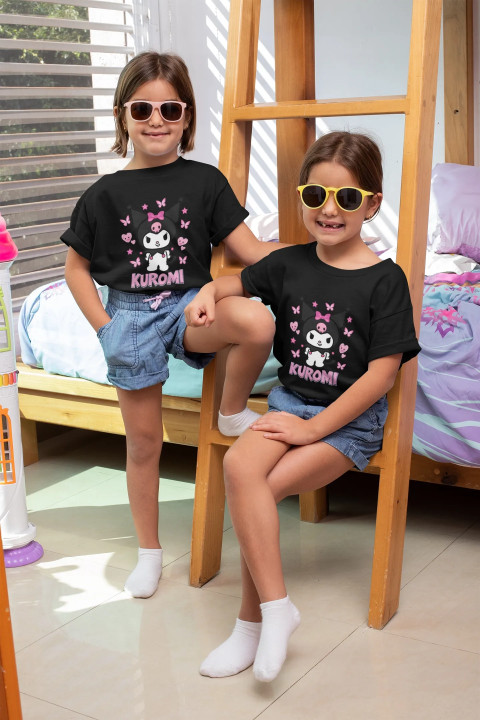 Koszulka dziecięca z postacią KUROMI z bajki Onegai My Melody Sanrio — zdjęcie 4