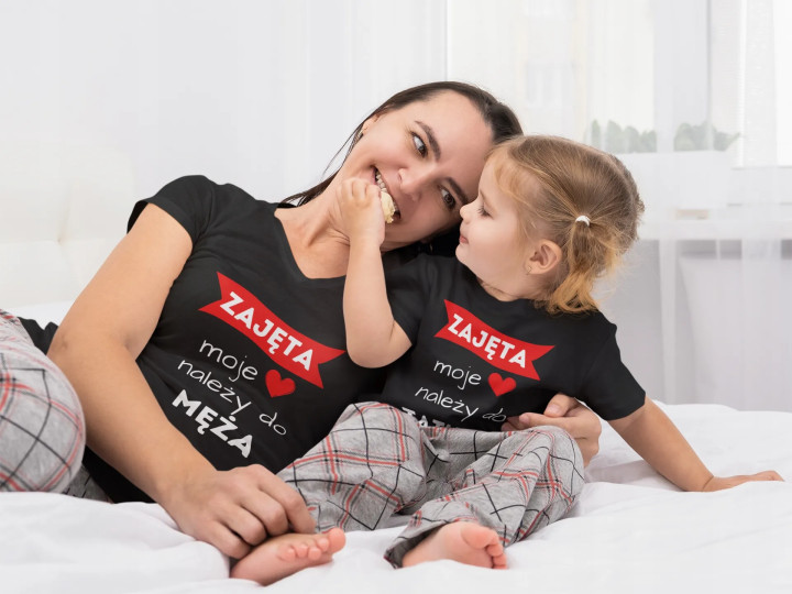 Koszulka dziecięca Zajęta, moje serce należy do Tatusia dla Córki — zdjęcie 4