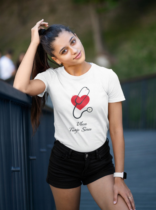Koszulka damska Uleczę Twoje Serce T-shirt damski — zdjęcie 2