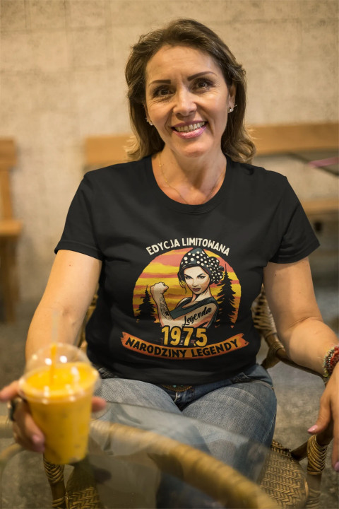Koszulka damska prezent 40 50 60 urodziny Narodziny Legendy Wpisz Rocznik — zdjęcie 5