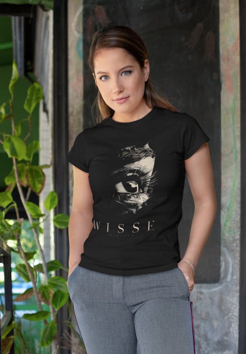 Koszulka damska WISSE tajemnicze oko mądrości T-shirt damski — zdjęcie 2