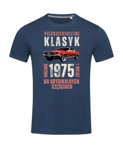 Koszulka męska prezent na 40 50 60 70 urodziny Klasyk Mustang Wpisz Rocznik