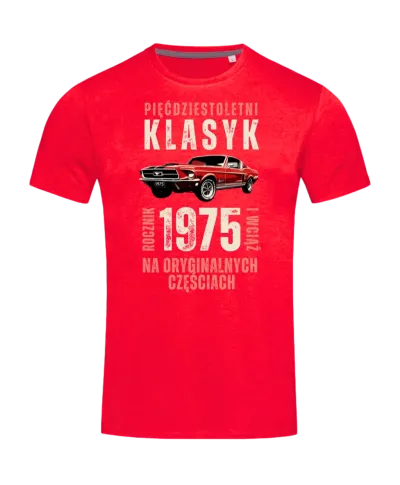 Koszulka męska prezent na 40 50 60 70 urodziny Klasyk Mustang Wpisz Rocznik