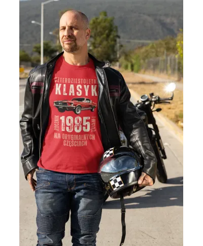 Koszulka męska prezent na 40 50 60 70 urodziny Klasyk Mustang Wpisz Rocznik