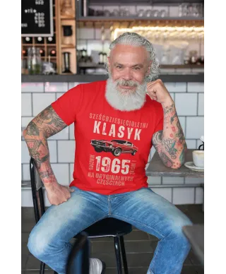 Koszulka męska prezent na 40 50 60 70 urodziny Klasyk Mustang Wpisz Rocznik