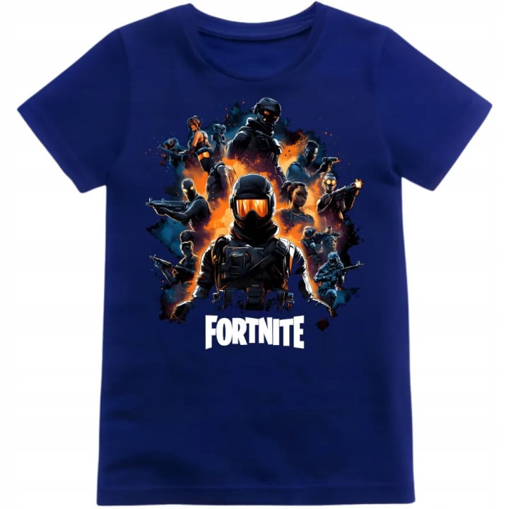 Koszulka dziecięca FORTNITE prezent dla gracza żołnierze gra futurystyczna