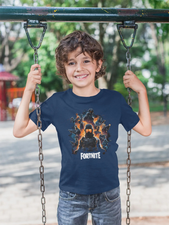 Koszulka dziecięca FORTNITE prezent dla gracza żołnierze gra futurystyczna — zdjęcie 2