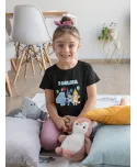 Koszulka dziecięca prezent 2 3 4 5 6 urodziny Bluey i Bingo Wpisz Imię Wiek