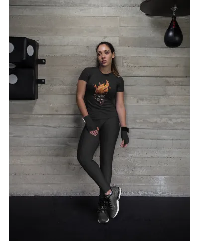 Koszulka damska Never Give Up Nigdy się nie poddawaj motywacyjna T-shirt