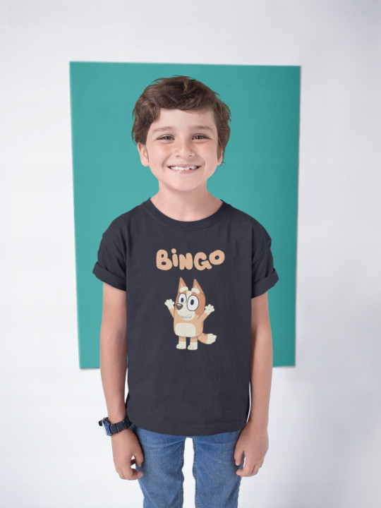 Koszulka dziecięca z postacią bajka Bingo siostra Bluey prezent dla dziecka — zdjęcie 3