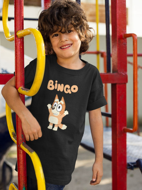 Koszulka dziecięca z postacią bajka Bingo siostra Bluey prezent dla dziecka — zdjęcie 5