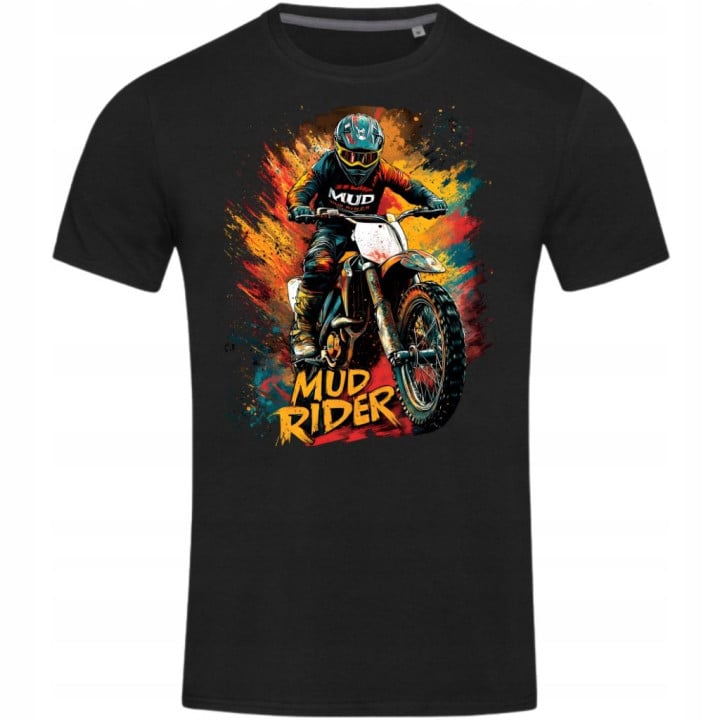 Koszulka męska dla motocyklisty Enduro Motocross MUD RIDER off-road