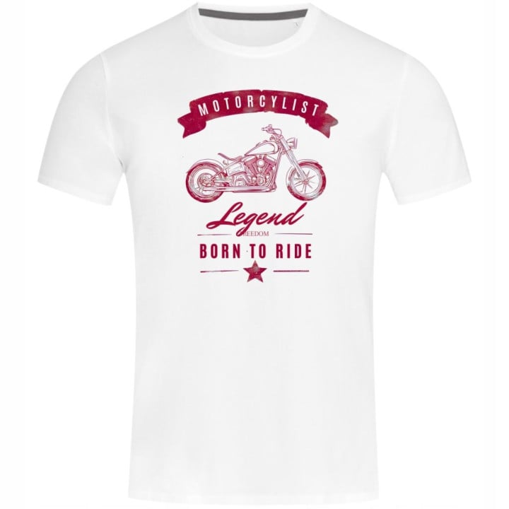 Koszulka męska Motorcyclist Legend Freedom Born to Ride 2 dla motocyklisty