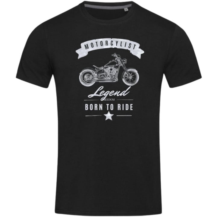 Koszulka męska Motorcyclist Legend Freedom Born to Ride dla motocyklisty