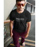 Koszulka męska z napisem nadrukiem PREZES Wyjebane sp. z o.o. T-shirt męski