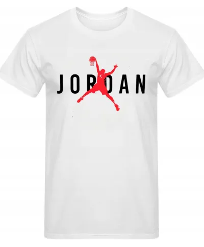 Koszulka męska z napisem nadrukiem modna koszykarska T-shirt męski