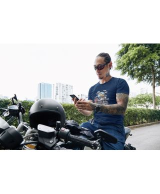Koszulka męska Pack Up and Ride prezent dla podróżnika motocyklisty