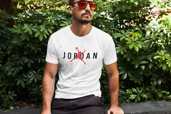 Koszulka męska z napisem nadrukiem modna koszykarska T-shirt męski — zdjęcie 5