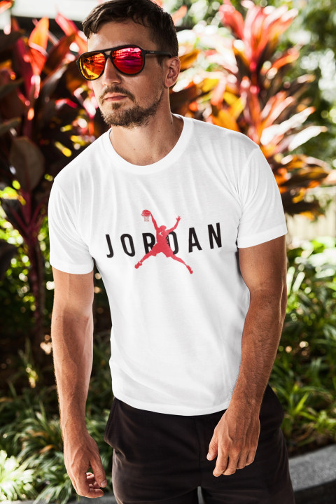 Koszulka męska z napisem nadrukiem modna koszykarska T-shirt męski — zdjęcie 6