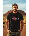 Koszulka męska z napisem nadrukiem modna koszykarska T-shirt męski