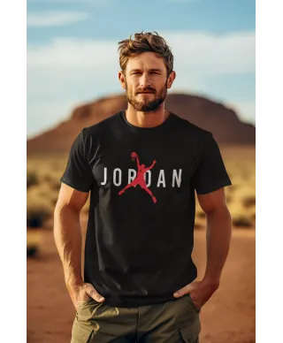 Koszulka męska z napisem nadrukiem modna koszykarska T-shirt męski