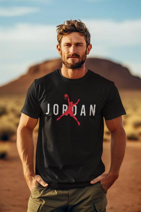 Koszulka męska z napisem nadrukiem modna koszykarska T-shirt męski — zdjęcie 3