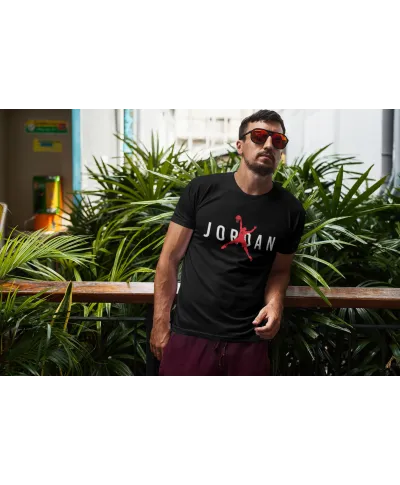 Koszulka męska z napisem nadrukiem modna koszykarska T-shirt męski