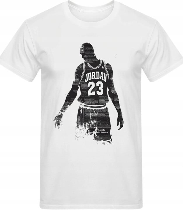 Koszulka męska koszykarska z postacią Michael J. T-shirt męski