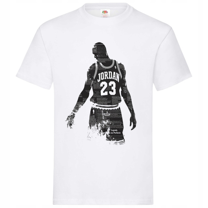 Koszulka męska koszykarska z postacią Michael J. T-shirt męski — zdjęcie 2