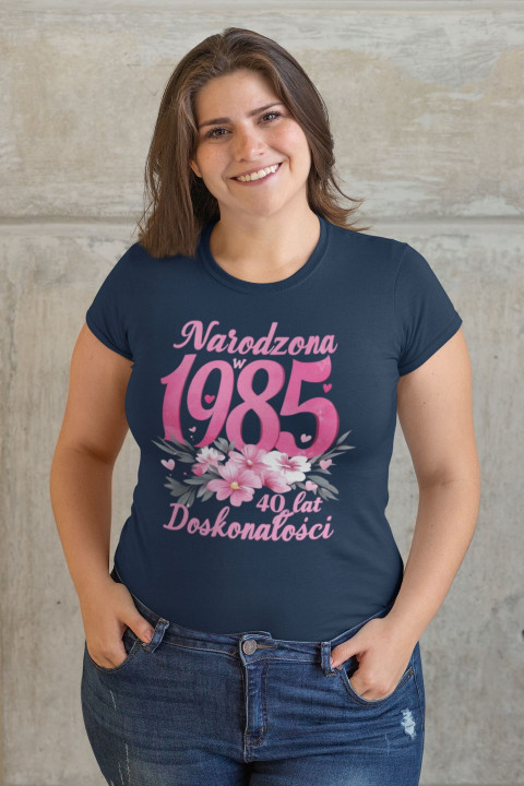 Koszulka damska Narodzona w 1985 urodzinowa 40 lat Doskonałości urodziny — zdjęcie 3