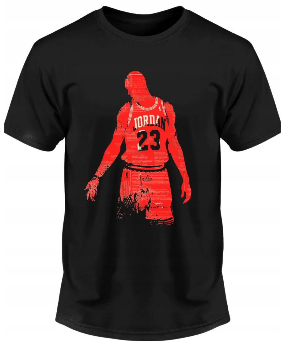 Koszulka męska koszykarska z postacią Michael J. T-shirt męski Koszulka męska koszykarska z postacią Michael J. T-shirt męski