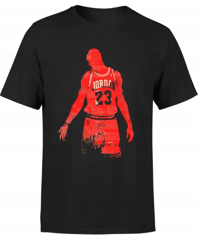Koszulka męska koszykarska z postacią Michael J. T-shirt męski