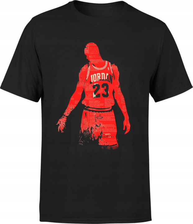 Koszulka męska koszykarska z postacią Michael J. T-shirt męski — zdjęcie 2