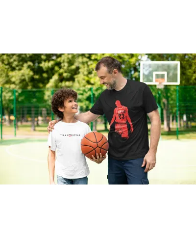 Koszulka męska koszykarska z postacią Michael J. T-shirt męski