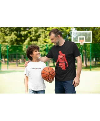 Koszulka męska koszykarska z postacią Michael J. T-shirt męski