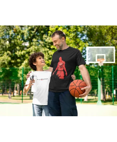 Koszulka męska koszykarska z postacią Michael J. T-shirt męski